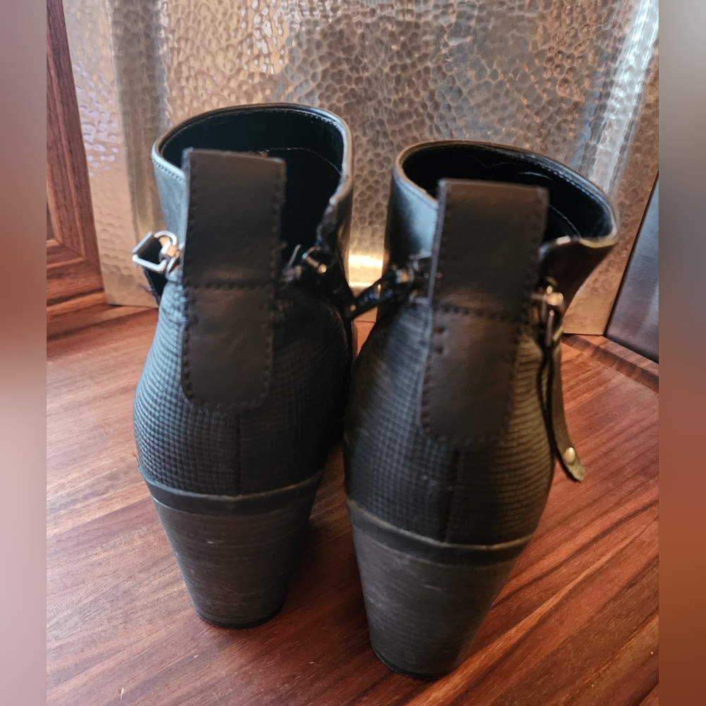 Universal Thread Black Side Zip Ankle Bootie - image 3